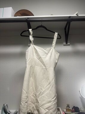 French Connection | Dresses | French Connection White Halter Tie Dress |  Poshmark